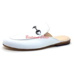 Mules en cuir blanc - Alba