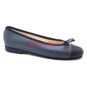 Ballerine en cuir gris- Nory