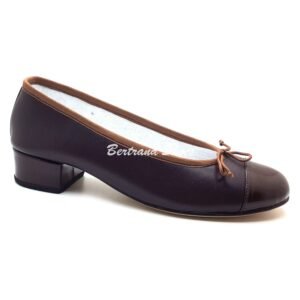 Ballerines a demi talons marron - Nory2