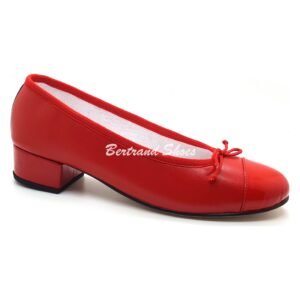 Ballerines a demi talons rouge - Nory2