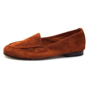 Mocassin daim souple camel- Dumi