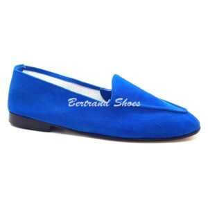 Mocassin daim souple bleu majorelle- Dumi