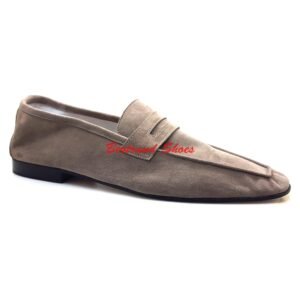 Mocassin en daim - Delta h - Taupe