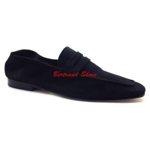 Mocassin en daim - Delta h - Noir