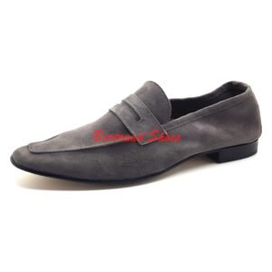 Mocassin en daim - Delta h - Gris