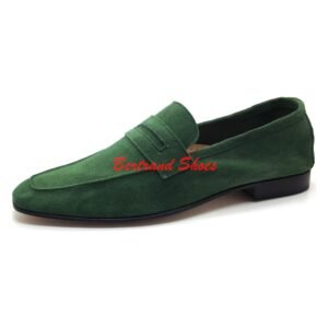 Mocassin en daim - Delta h - Vert
