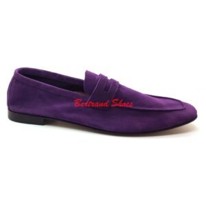 Mocassin en daim - Delta h - Violet