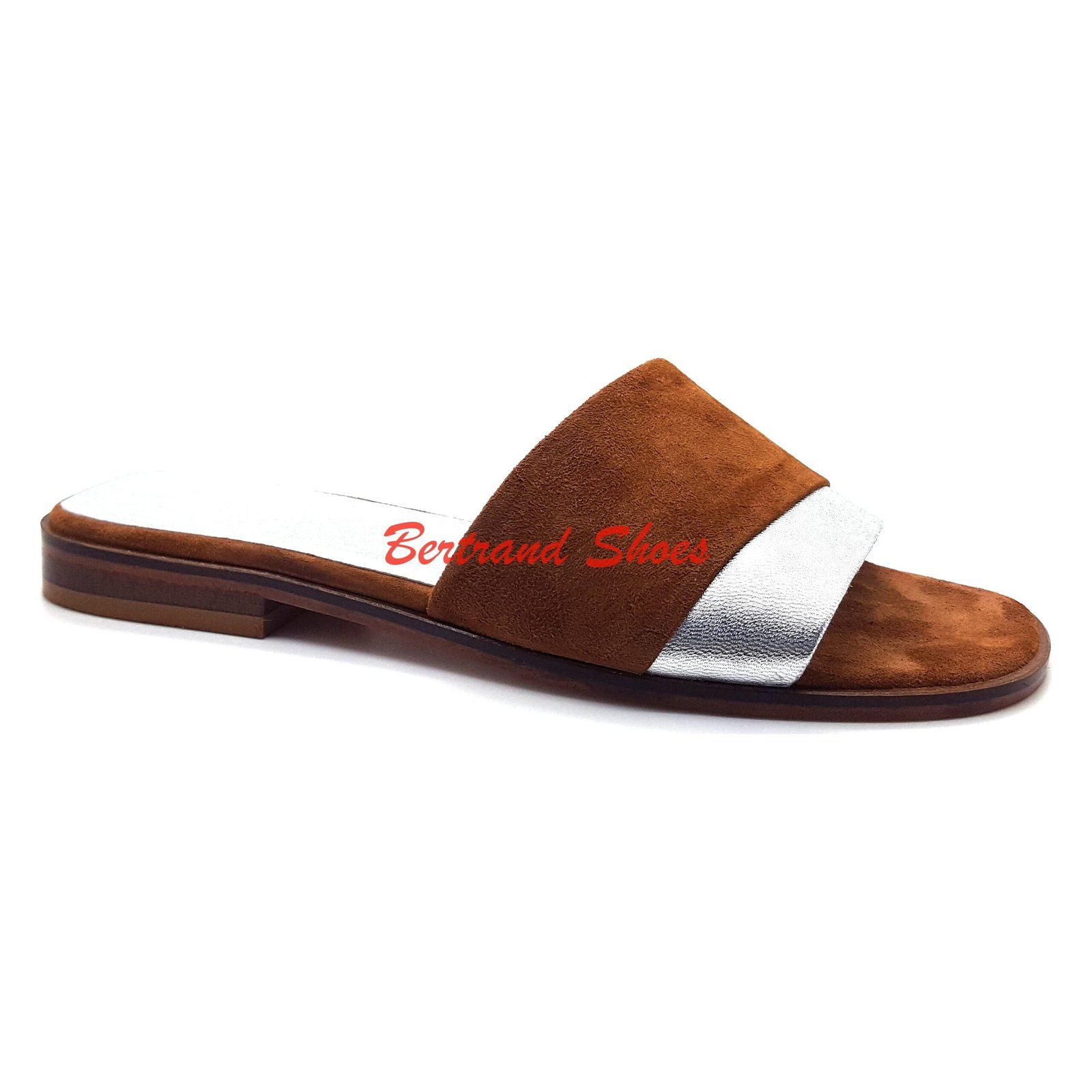 Sandales en cuir et daim camel - Star