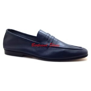 Mocassins en cuir - Delta h - Bleu