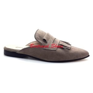 Mules en daim - Paris - Taupe